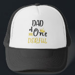Dad of MR Onederful Funny 1st Birthday T-Shirt Trucker Hat<br><div class="desc">Dad of MR Onederful Wonderful Funny 1st Birthday T-Shirt Men Daddy of Mr Onederful First One-Derful Matching T-Shirt mr onederful, birthday, 1st birthday, one derful, 1st birthday party baby, 1st b day, newborn, dad wonderful, mr onederful 1st birthday, dad of mr onederful, matching, family matching for birthday, 1 year old,...</div>