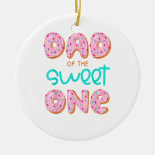 Dad of Sweet One First Birthday Matching Family Do Ceramic Tree Decoration