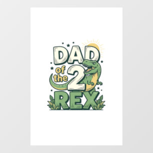 Dad of the 2 Rex Dinosaur Father Shirt Design_1