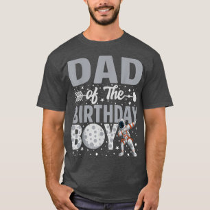 Dad Of The Birthday Astronaut Boy Space Theme Bday T-Shirt