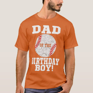 Dad of the Birthday Boy Baseball Lover Vintage Ret T-Shirt