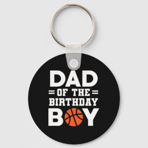 Dad Of The Birthday Boy Basketball Coach Basketbal Key Ring
