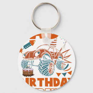 Dad Of The Birthday Boy Cars Trucks Trains Birthda Key Ring
