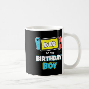 Dad Of The Birthday Boy Funny Birthday Video Game Coffee Mug