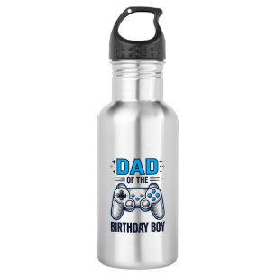 Dad of the Birthday Boy Gamer Shirt Design_1 532 Ml Water Bottle