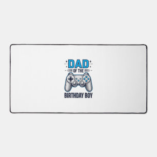 Dad of the Birthday Boy Gamer Shirt Design_1 Desk Mat
