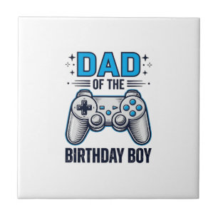 Dad of the Birthday Boy Gamer Shirt Design_1 Tile