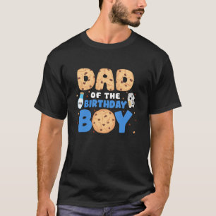 Dad of the birthday boy Milk and Cookies 1st birth T-Shirt