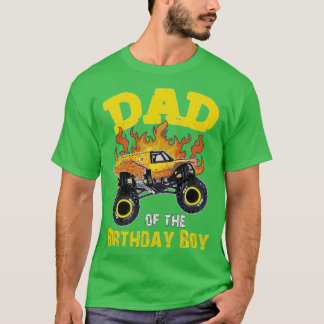 Dad of the Birthday Boy Monster Truck earthshaker T-Shirt