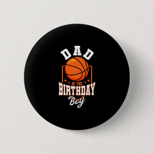 Dad Of The Birthday Boy Sketll Theme Bday Party 6 Cm Round Badge
