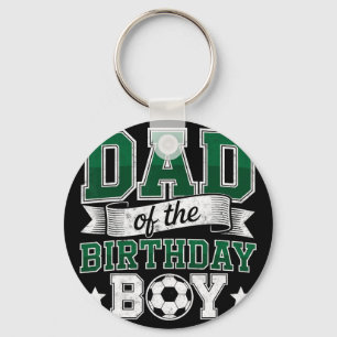 Dad Of The Birthday Boy Soccer Goalie Bday Player Key Ring