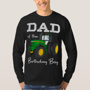 Dad Of The Birthday Boy Tractor Farm Party T-Shirt