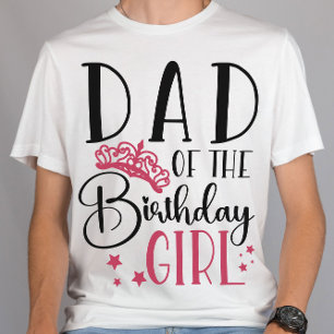 Dad of the Birthday Girl Birthday Squad Matching T-Shirt