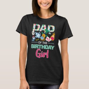 Dad Of The Birthday Girl Onederland Pink Teal Matc T-Shirt