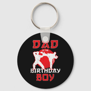 Dad Of The Birthday Karate Taekwondo Boy Martial A Key Ring