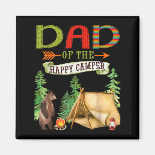 Dad Of The Happy Camper First Birthday Camng Magnet