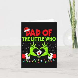 Dad Of The Little Who Funny Christmas Pregnancy An Card