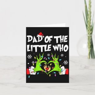 Dad Of The Little Who Funny Christmas Pregnancy An Card