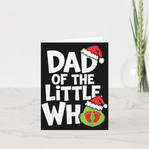 Dad Of The Little Who Funny Christmas Pregnancy An Card