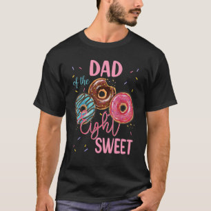 Dad Of The Sweet Eight 8th Doughnut Birthday Party T-Shirt