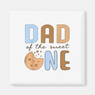 Dad Of The Sweet One Cookies And Milk 1st Birthday Magnet