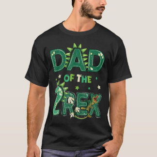 Dad Of The Two Rex Birthday Dinosaur Family T-Shirt