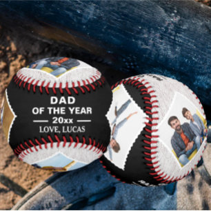 Dad of the Year Custom Photo Gift from Son Baseball
