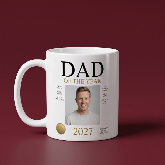 Dad Of The Year Photo Coffee Mug (Creator Uploaded)