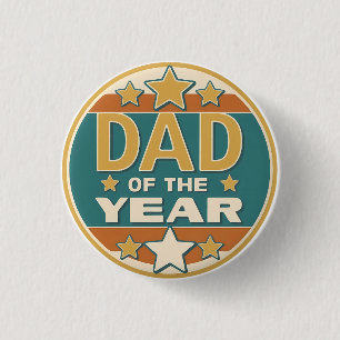 Dad of the Year Retro Badge – Father’s Day Gift