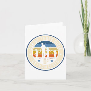 Dad Of Three Girls Outnumbered D3 Cubed Fathers Da Card