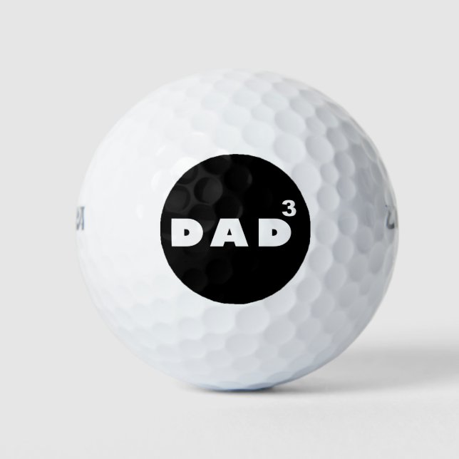 Dad of three golf balls (Front)