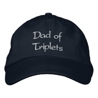 Dad of Triplets Embroidered Hat