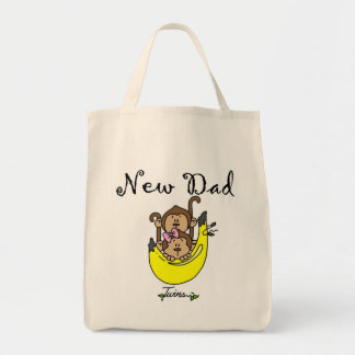 Dad of Twins Boy and Girl Tshirts and Gifts Tote Bag