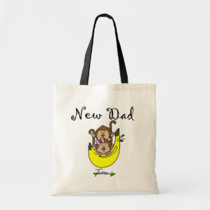 Dad of Twins Boy and Girl Tshirts and Gifts Tote Bag