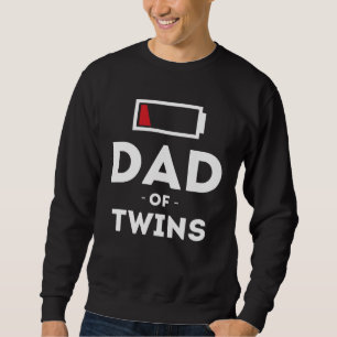 Dad of Twins Clothing for Father Husband Dad Men Sweatshirt