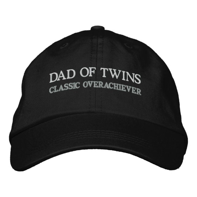 DAD OF TWINS EMBROIDERED HAT (Front)