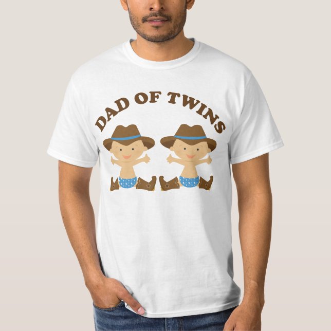 Dad Of Twins Father's Day T-shirt (Front)