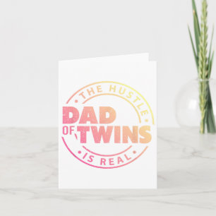 Dad Of Twins Funny New Dad To Be Tired Love Proud Card