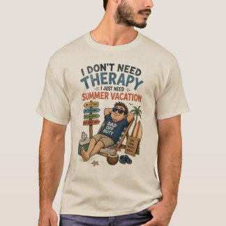 Dad Off Duty Summer Vacation T-Shirt