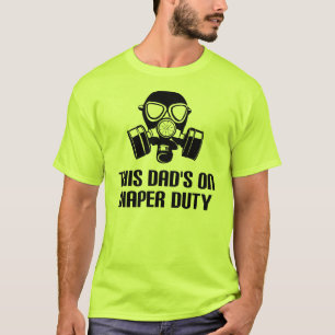 Dad On Diaper Duty Funny T-Shirt