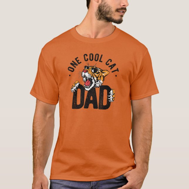 Dad One Cool Cat Shirt (Front)