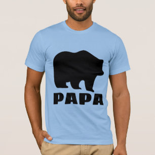 DAD PAPA GRIZZLY BEAR T-SHIRTS TEES
