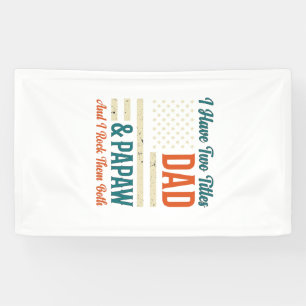 Dad Papaw Vintage Patriotic Family Shirt Design_1 Banner