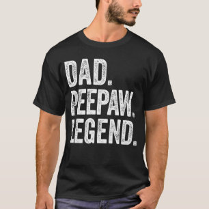 Dad Peepaw Legend Vintage Distressed Bold Peepaw f T-Shirt