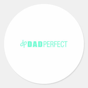 Dad Perfect Fathers Day Classic Round Sticker