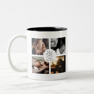 Dad personalised Baby Name and Year photo mug