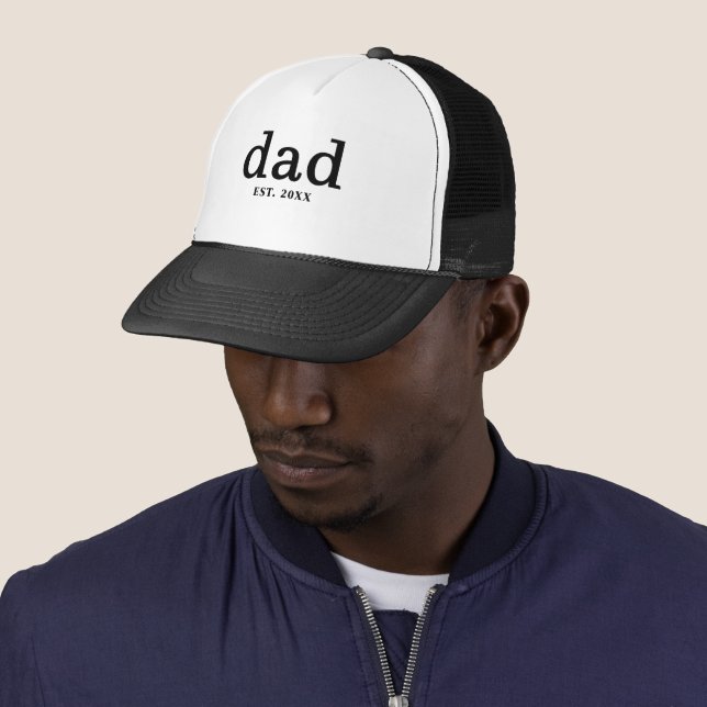 Dad Personalised Father Trucker Hat (In Situ)