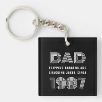 Dad Personalised Year Grill Master BBQ Black