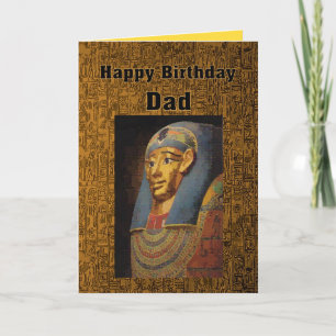 Dad Pharaoh Happy Birthday Card