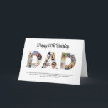 Dad Photo Collage Cutout Father's Day Birthday Card<br><div class="desc">Celebrate the special moments with your father with this Dad Photo Collage design. This customisable design is perfect for creating a personalised and heartfelt gift for Father's Day and Birthday celebration. Craft a beautiful collage with the word DAD, featuring cherished moments, creating a visual journey of the precious memories you've...</div>